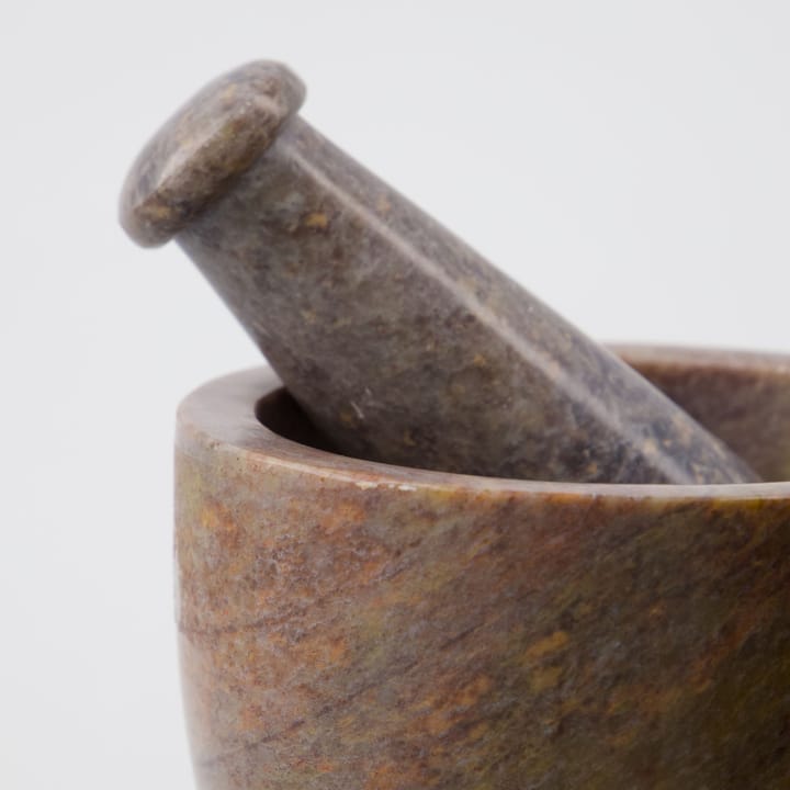 Arb mortar with pestle Ø10 cm, Brown House Doctor