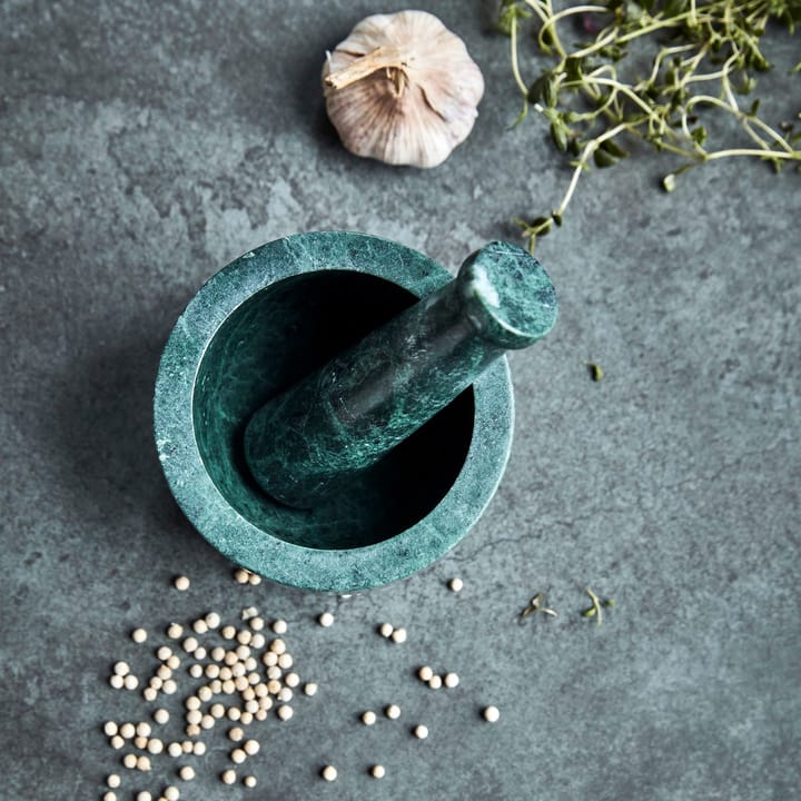 Arb mortar with pestle Ø10 cm, Dark green House Doctor