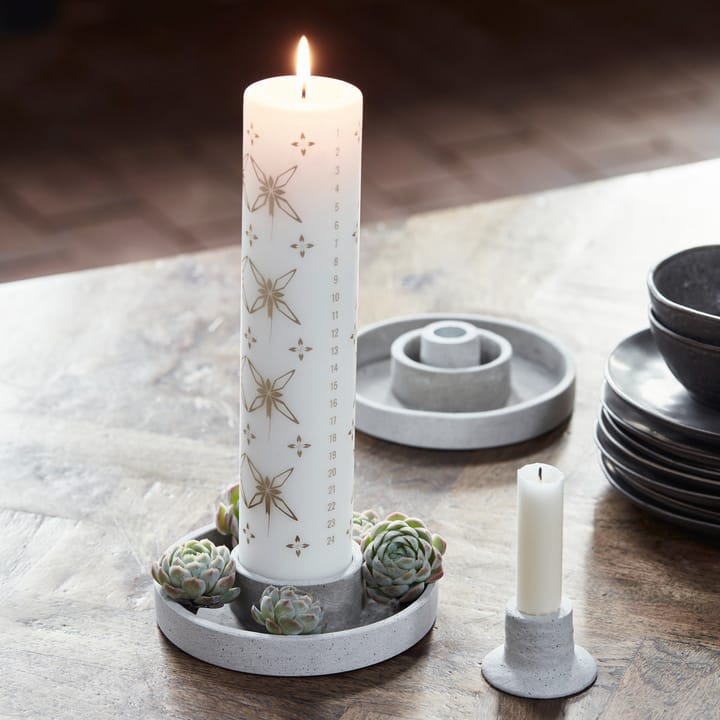 Daca candle sticks Ø15 cm, grey House Doctor