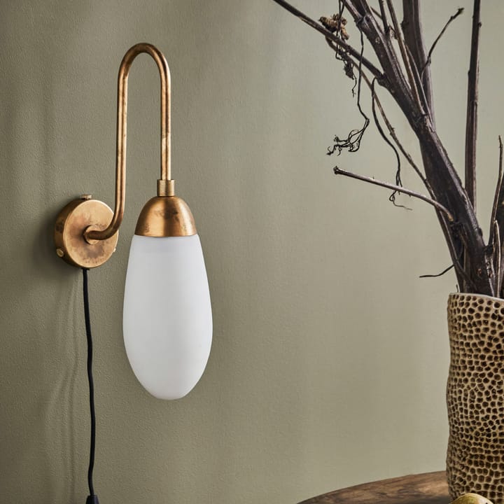 Drop wall lamp, Antique brass House Doctor