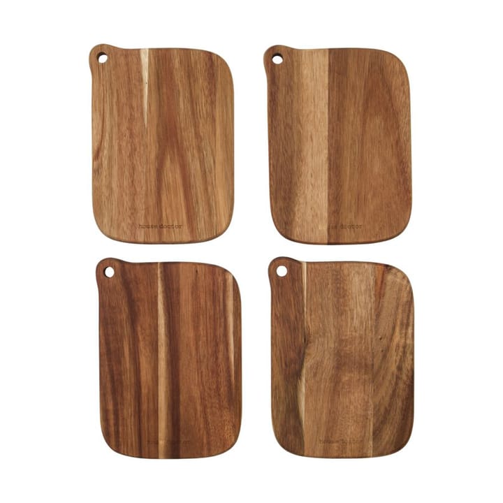 Eya cutting board 13x18 cm 4-pack - Acacia - House Doctor