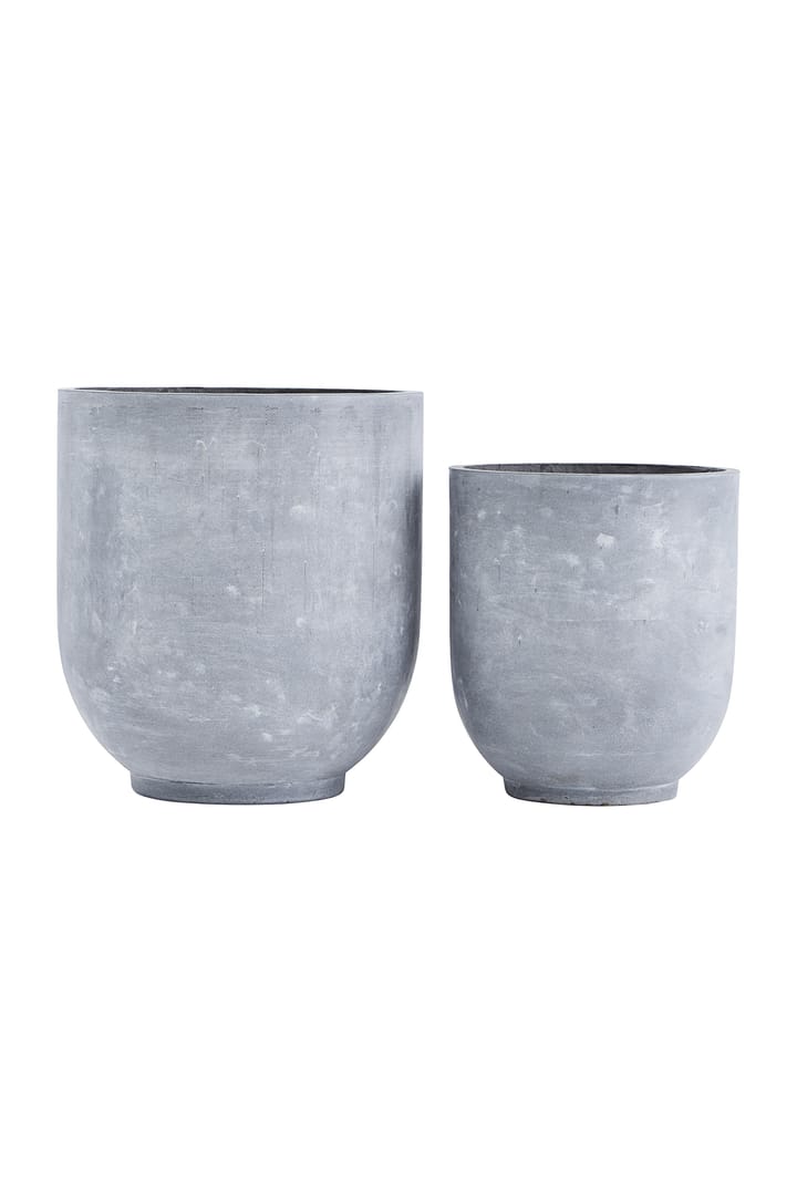 Gard flower pot set of 2, Gray House Doctor