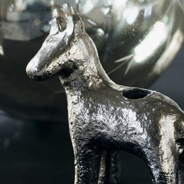 Horse candle stick 7.5 cm - Antique silver - House Doctor