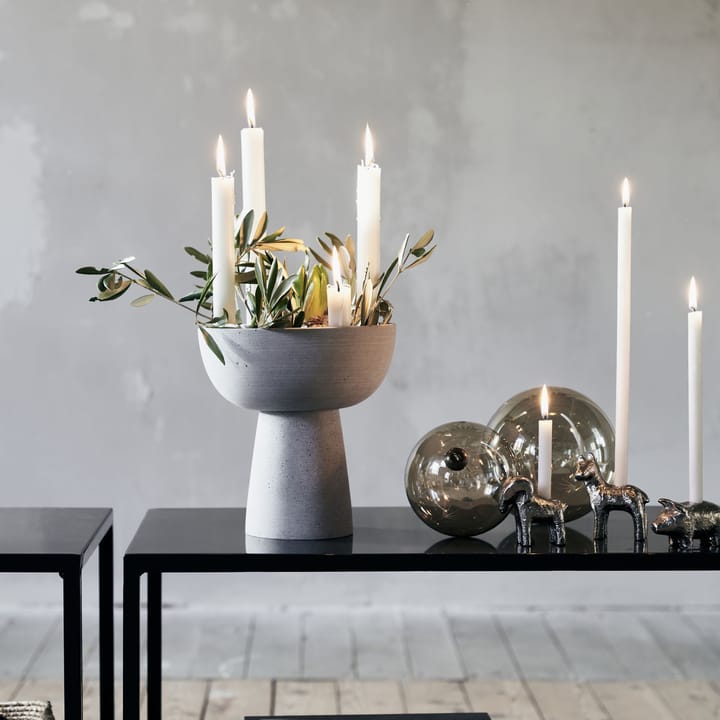 Marb candle sticks Ø20 cm, Concrete House Doctor