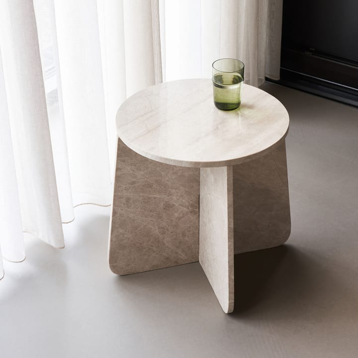 Marb side table 48x48x40 cm, Beige marble House Doctor