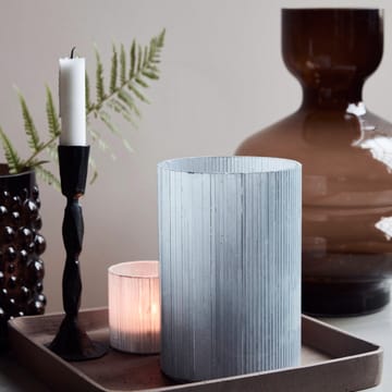 Mirr  tea light holder 19 cm - Frost grey - House Doctor