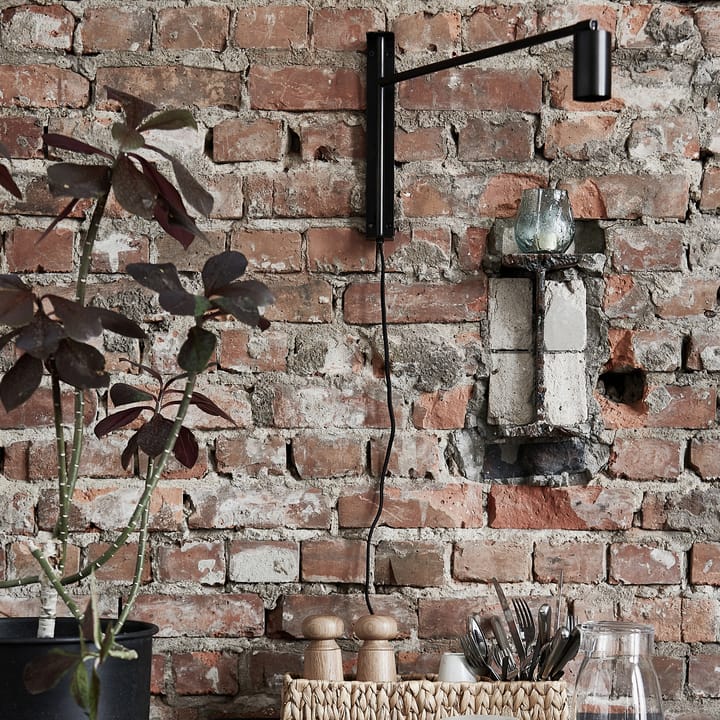 Norm wall lamp, black antique House Doctor