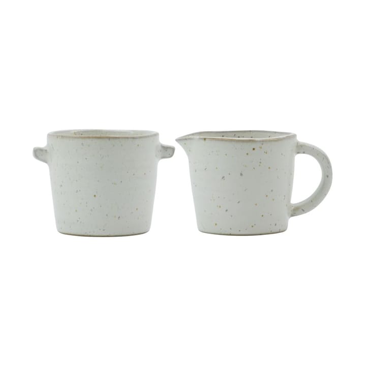 Peony milk and sugar set, Grey-white House Doctor