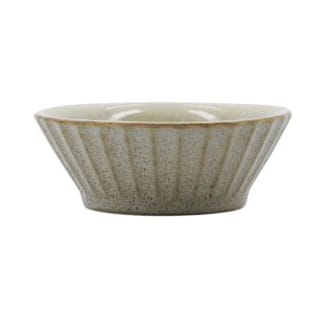 Pleat bowl Ø8 cm, Grey-brown House Doctor