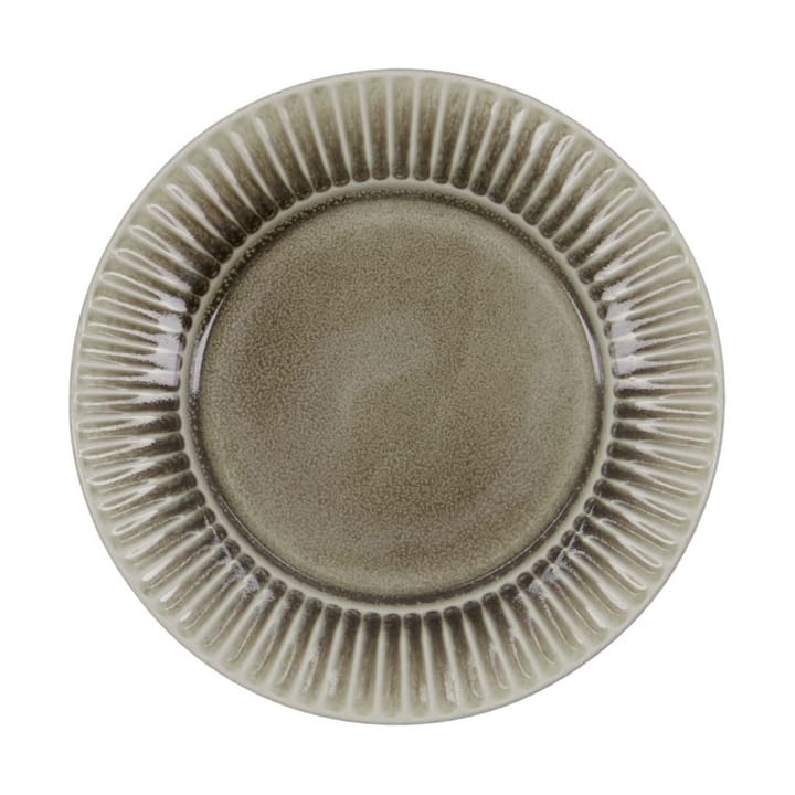 Pleat breakfast plate Ø22 cm, Grey-brown House Doctor