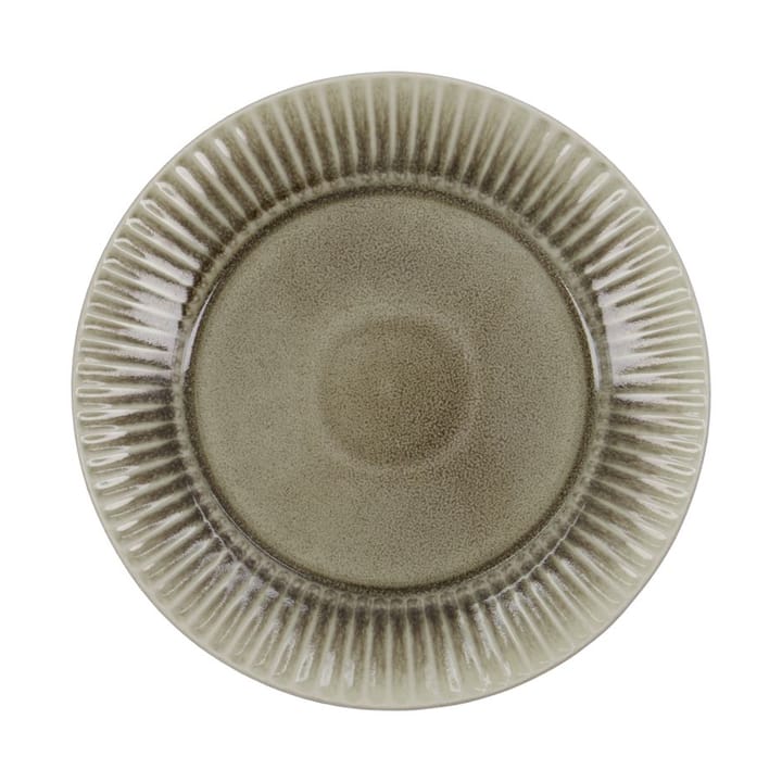 Pleat dinner plate Ø27 cm, Grey-brown House Doctor