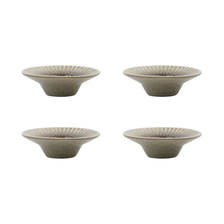 Pleat egg cup 4-pack, Grey-brown House Doctor