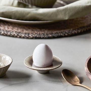 Pleat egg cup 4-pack - Grey-brown - House Doctor