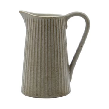 Pleat milk jug 28 cl, Grey-brown House Doctor