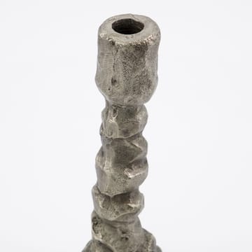 Raku candlestick antique silver - 25 cm - House Doctor