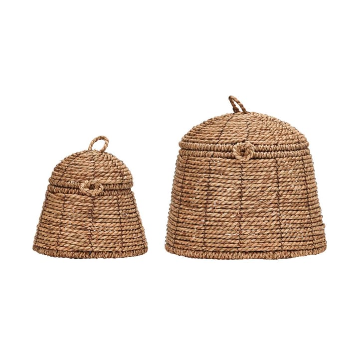 Rama storage basket with lid 2-pack - Nature - House Doctor