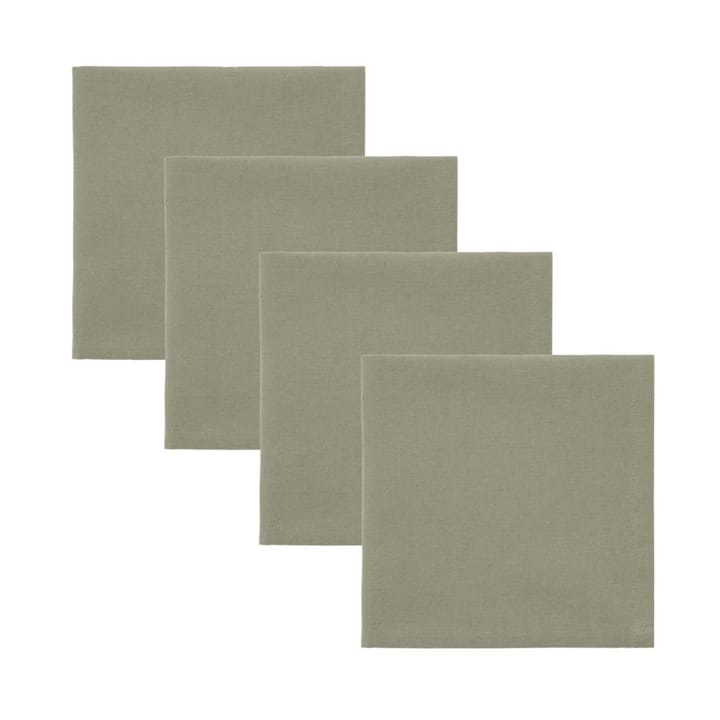 Real napkins 40x40 cm 4-pack, Olive green House Doctor