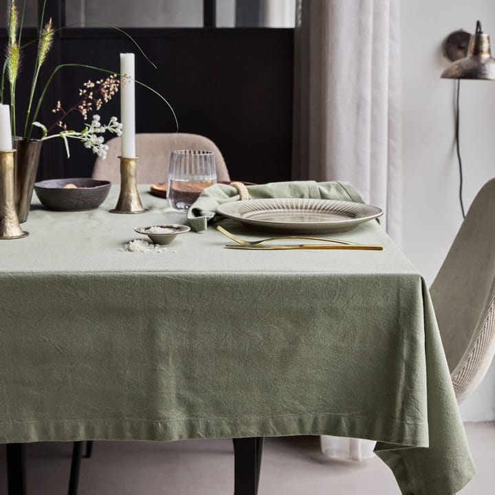 Real tablecloth 140x240 cm, Olive green House Doctor