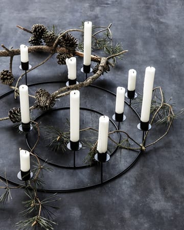 Ring candle sticks Ø50 cm - Black - House Doctor