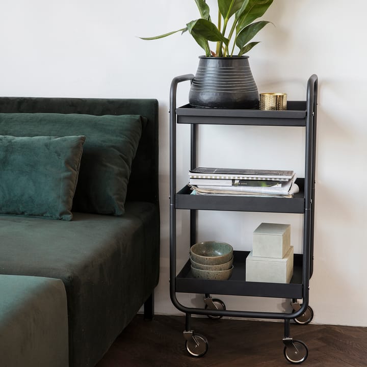 Roll trolley with removable tray, Black House Doctor