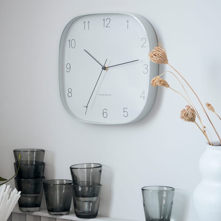 Shape wall clock, grey House Doctor