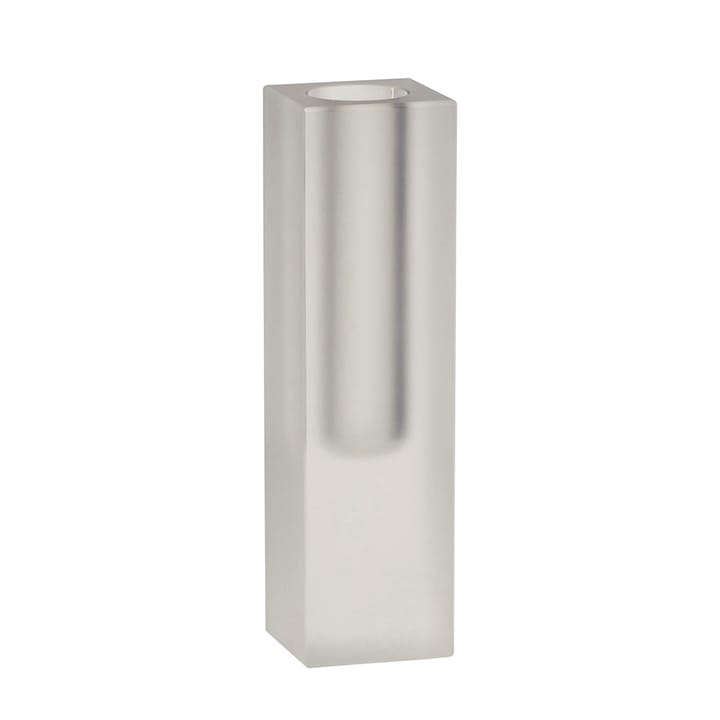 Block candle slim 18 cm, Frosted glass Hübsch