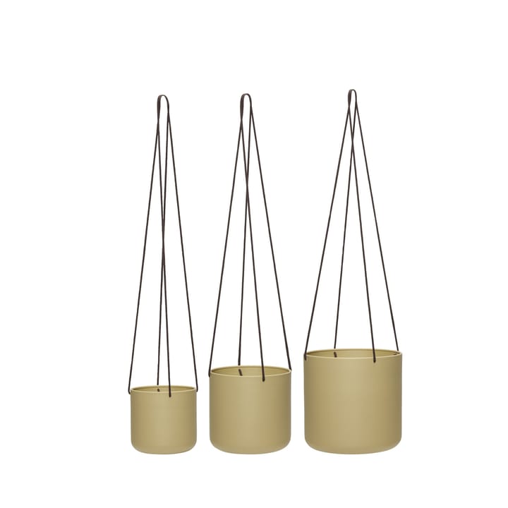 Bloom hanging pots 3-pack, Beige Hübsch