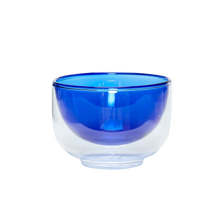 Bowl Ø13 cm - Clear-blue - Hübsch