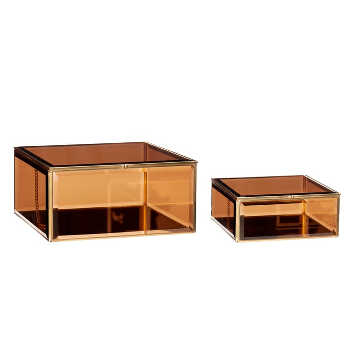 Box small 2-pack, Brass Hübsch