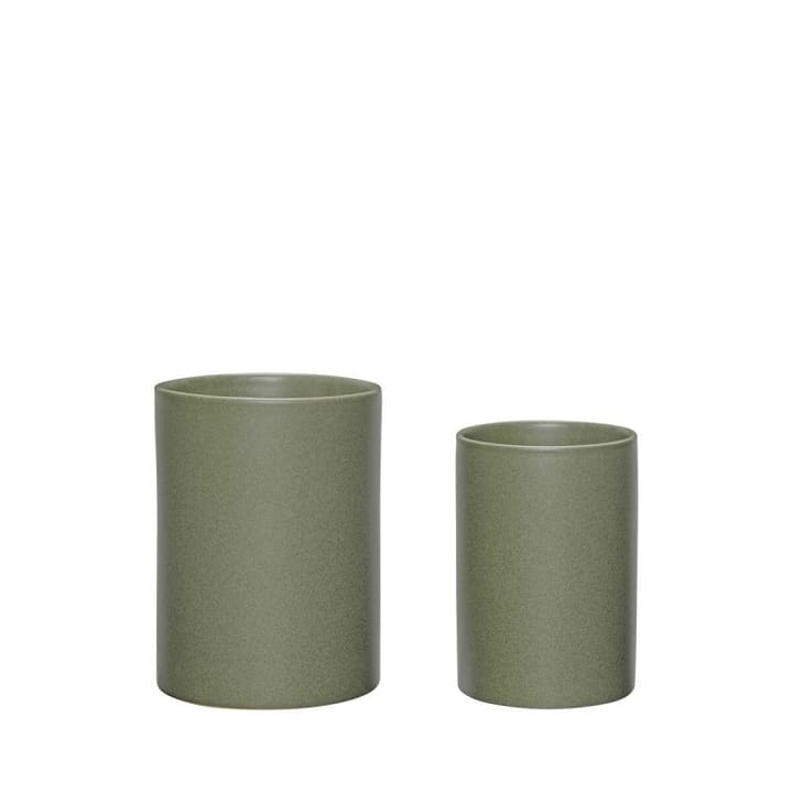 Edna pots 2-pack - Green - Hübsch