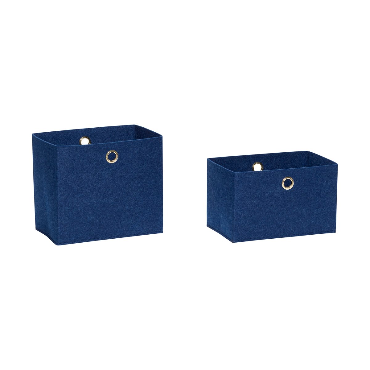 Hübsch Felt basket 2-pack Blue