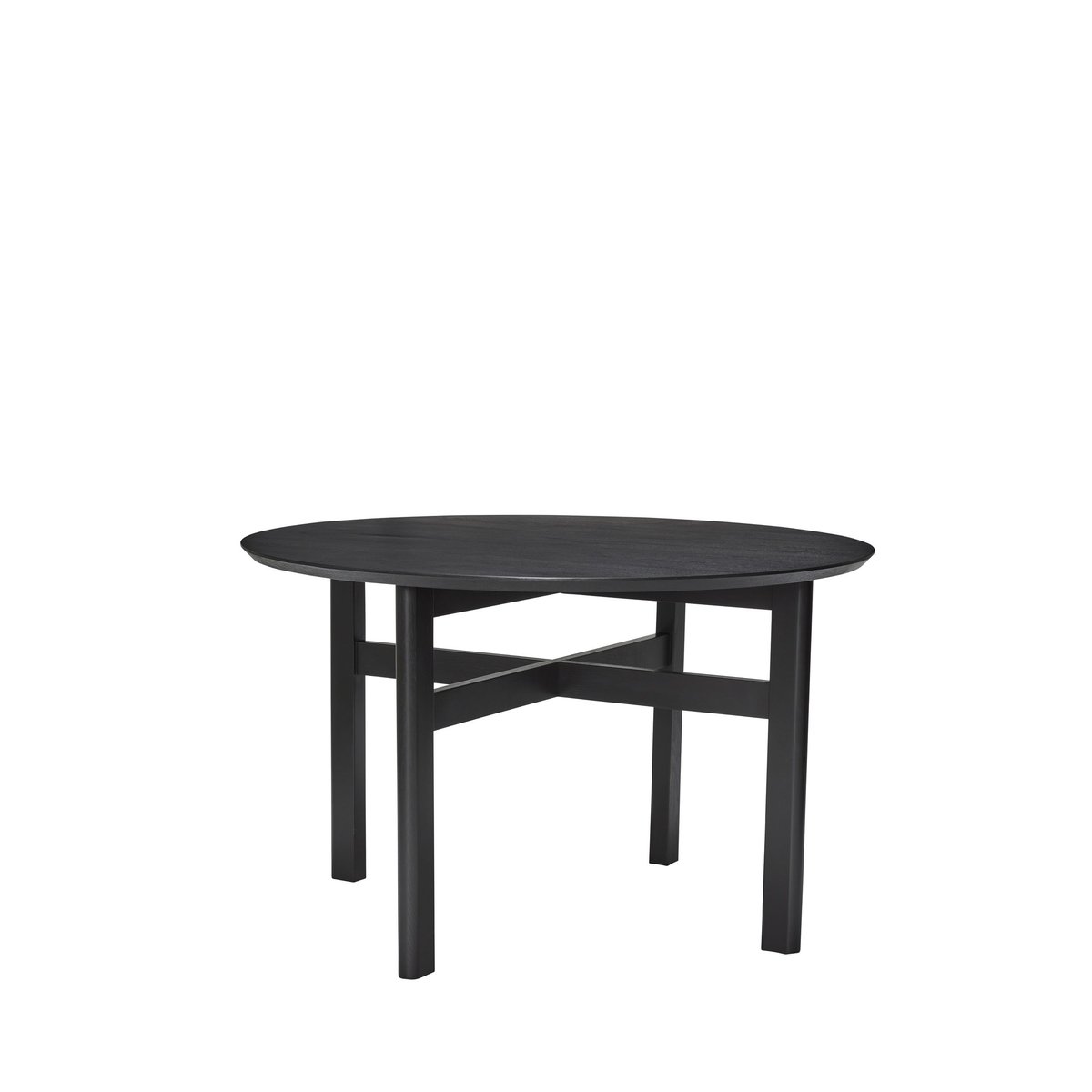 Hübsch Fjord dining table Ø120x75 cm Black