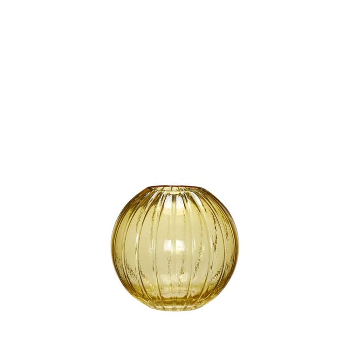 Fleur vase round Ø18 cm, Yellow Hübsch