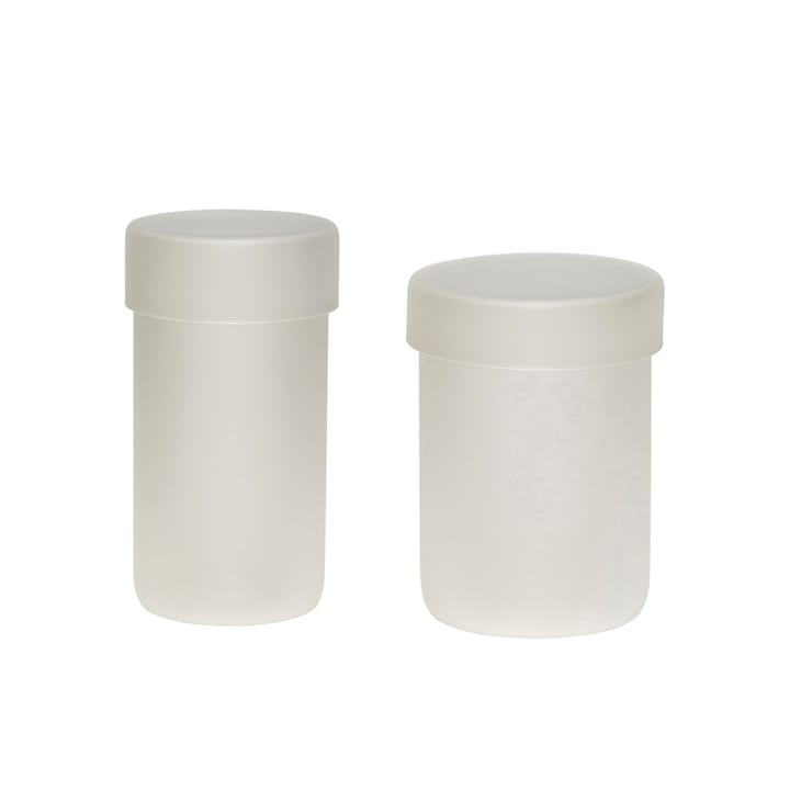 Glass storage jar 2-pack, Frost Hübsch