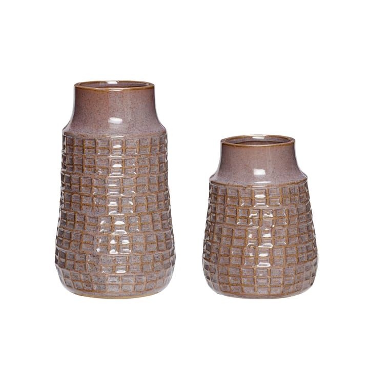 Hübsch vase 2-pack 12x15 cm, Purple Hübsch