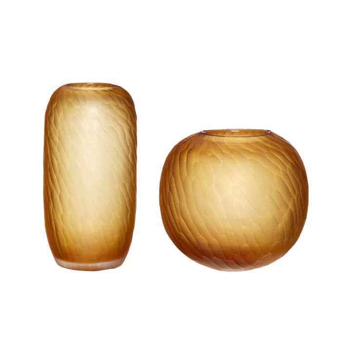 Hübsch vase 2-pack, Amber Hübsch