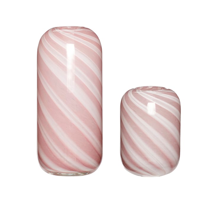 Hübsch vase 2-pack, Pink-white Hübsch