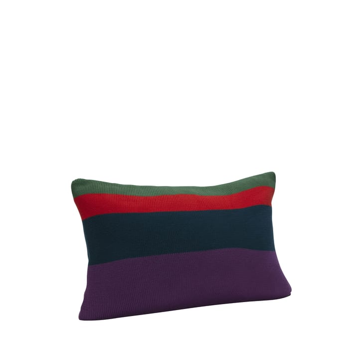 Line pillow 40x60 cm - Green-red-purple-black - Hübsch