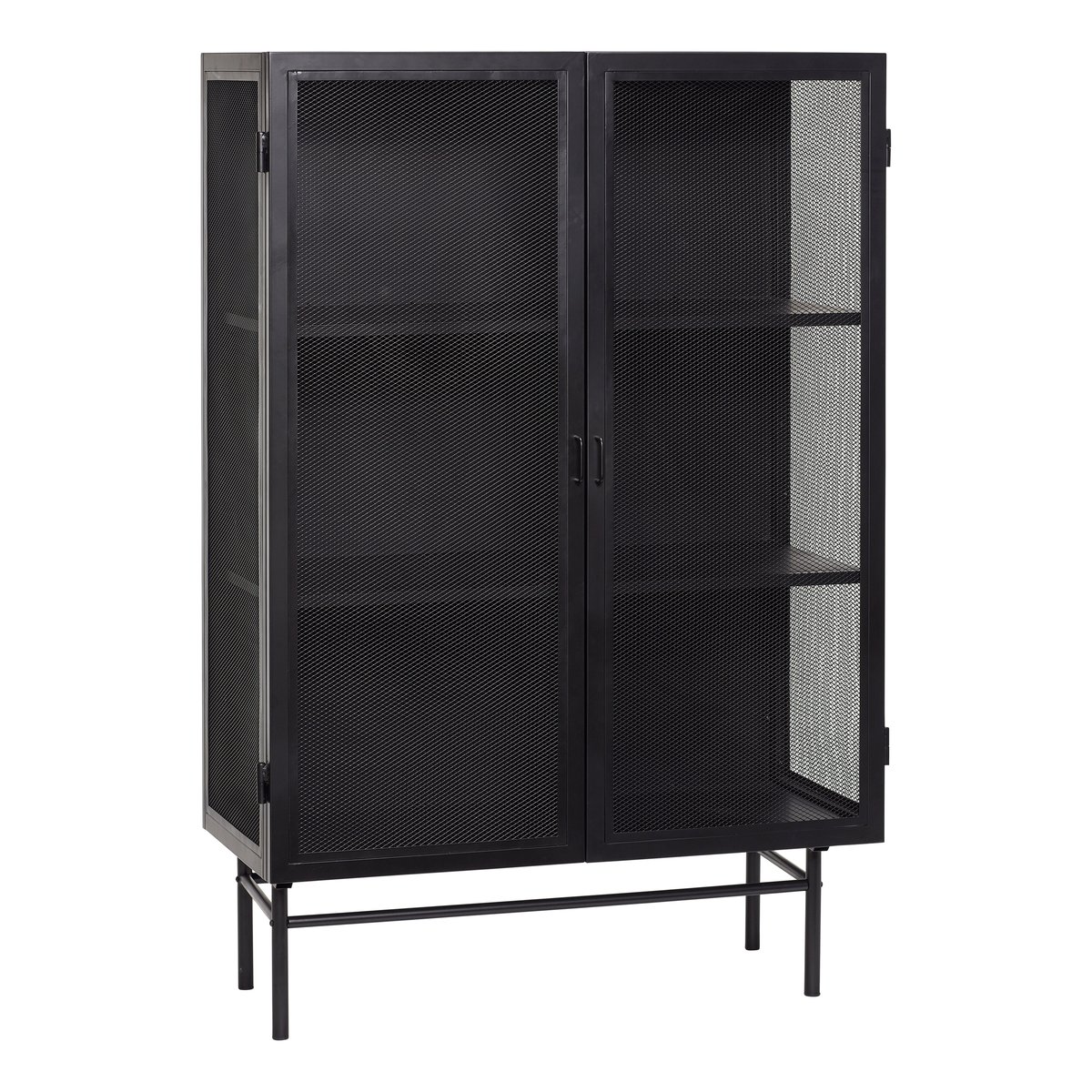 Hübsch Metal cabinet 100x45x150 cm Black