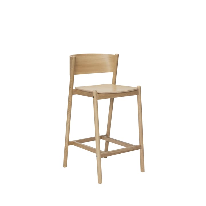 Oblique bar stool - Nature - Hübsch