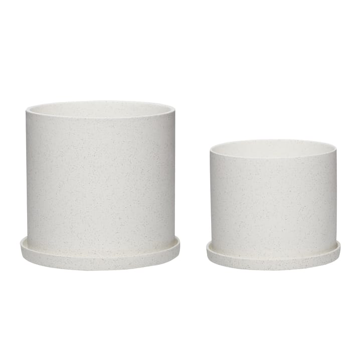 Pot 2-pack - White - Hübsch