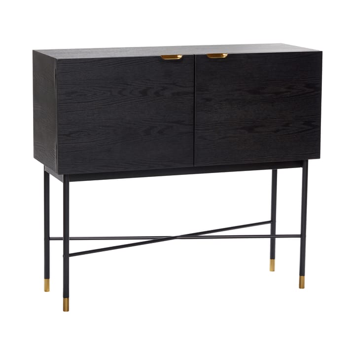 Side table 100x90 cm - Ash-black-brass - Hübsch