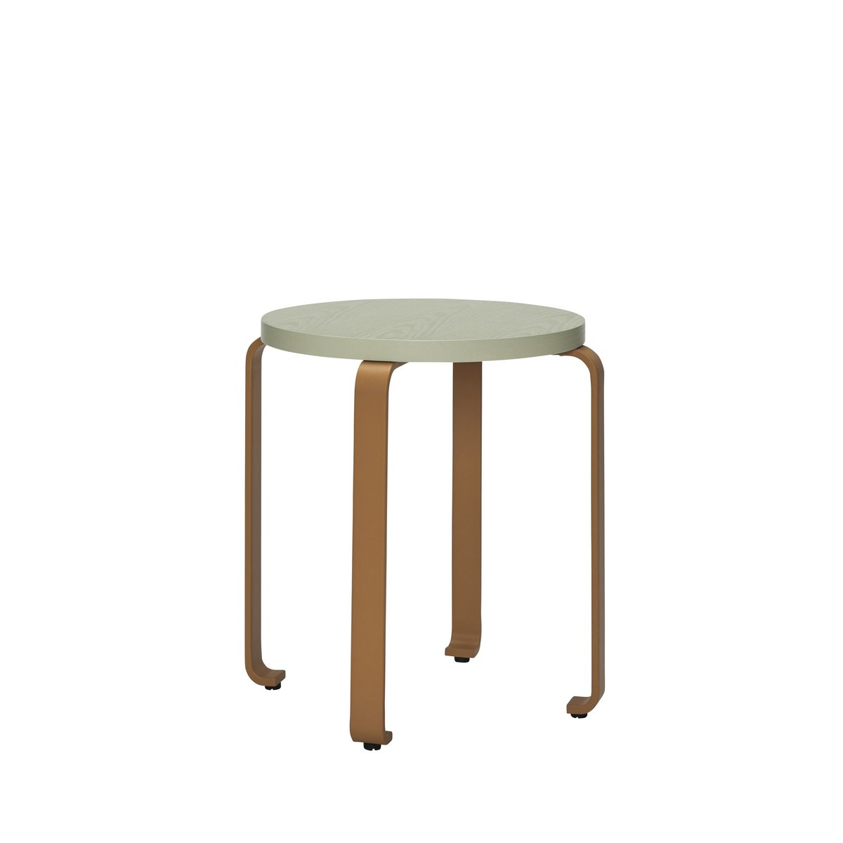 Hübsch Smile stool Light green-orange