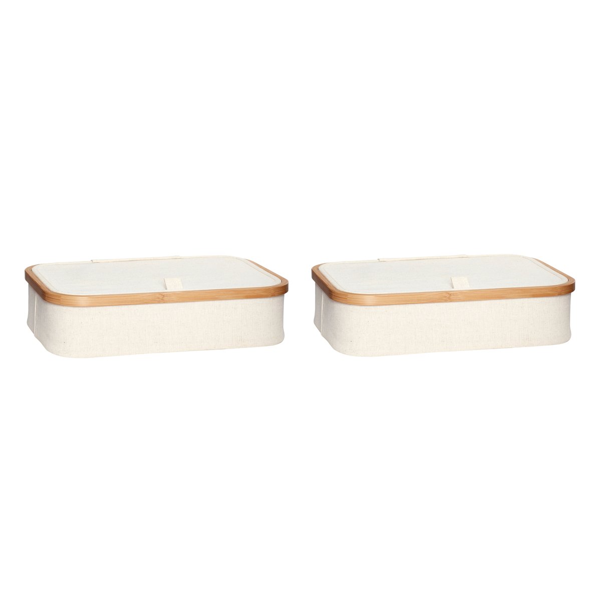 Hübsch Storage box 2-pack Beige