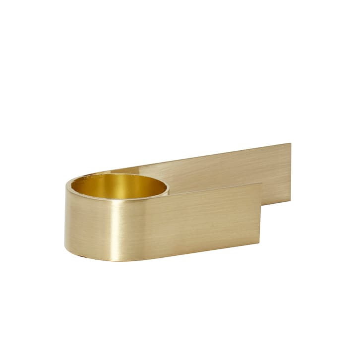 Tealight holder - Metal-brass - Hübsch