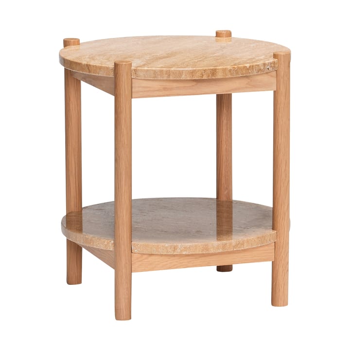 Trava side table - Oak Travertine - Hübsch