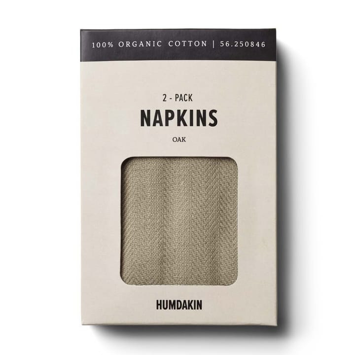 Humdakin fabric napkin 40x40 cm 2-pack, Oak Humdakin