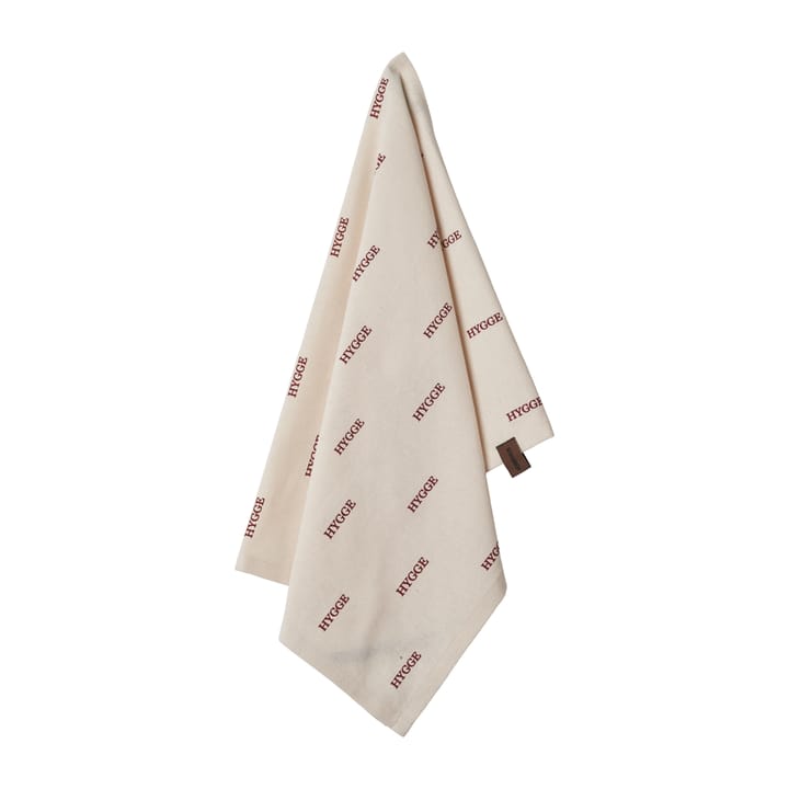 Humdakin Hygge kitchen towel, Off white/Red Humdakin