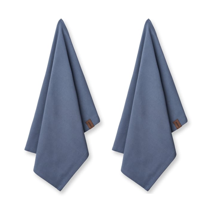 Humdakin Organic kitchen towel 45x70 cm 2-pack - Blue stone - Humdakin