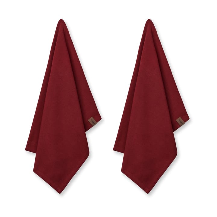 Humdakin Organic kitchen towel 45x70 cm 2-pack, Maroon Humdakin